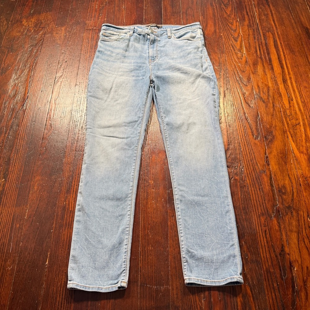 Hudson Jeans Womens 33x29 Blue Nico Super Skinny Denim Stretch‎ Fade Whiskers